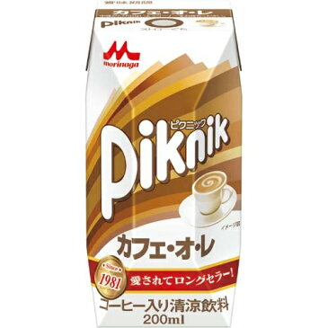森永乳業 ピクニック カフェ・オ・レ 200ml 24本