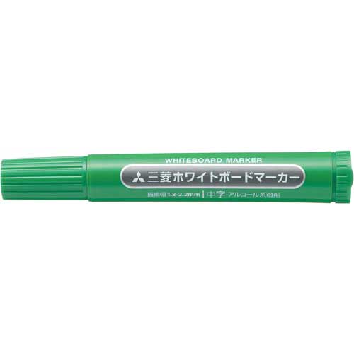 三菱鉛筆 ホワイトボードマーカー 中字丸芯 緑