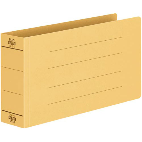 プラス フラットファイル 厚とじ500 統一伝票 イエロー 1冊
