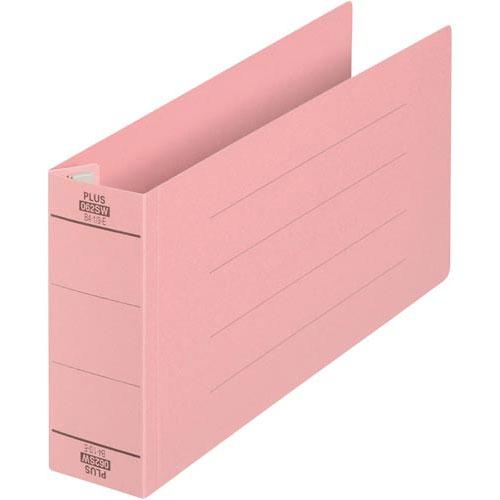 プラス フラットファイル 厚とじ500 統一伝票 ピンク10冊