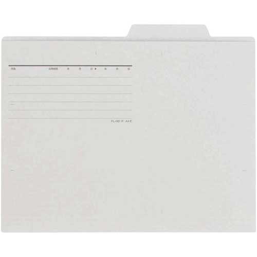 プラス 個別フォルダーエコノミー グレー 10枚