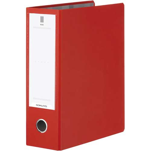 コクヨ チューブF<NEOS>A4縦背幅95mm 赤3冊