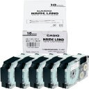 カシオ ネームランド 透明テープ 18mm 黒文字 5個入
