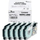 カシオ ネームランド 透明テープ 9mm 黒文字 5個入