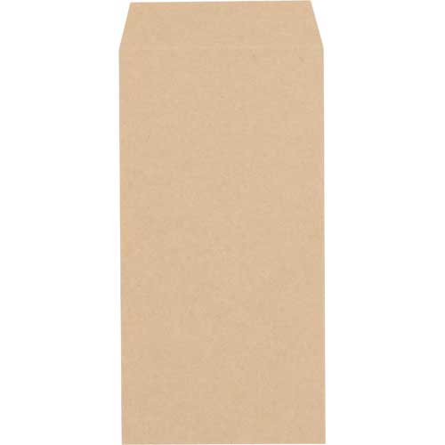 キングコーポレーション 未晒クラフト封筒 長3 100枚入
