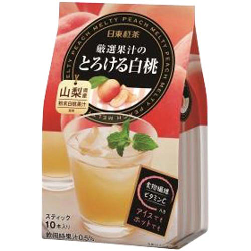 日東紅茶 厳選果汁のとろける白桃10本入