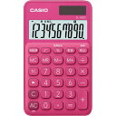 カシオ カラフル電卓SL−300C−RD−Nビビッドピンク