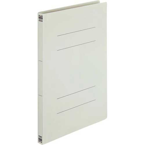 プラス PPフラットファイル A4縦 グレー 10冊