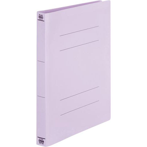プラス PPフラットファイルA4縦厚とじバイオレット10冊