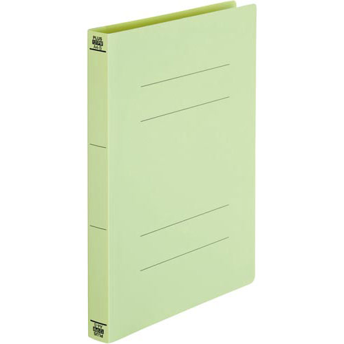プラス PPフラットファイルA4縦 厚とじグリーン 1冊