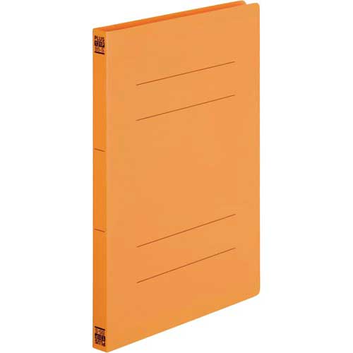 プラス PPフラットファイル B5縦 オレンジ 1冊