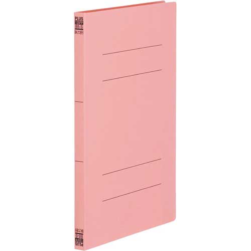 プラス PPフラットファイルB4二つ折り ピンク 1冊【取寄商品】