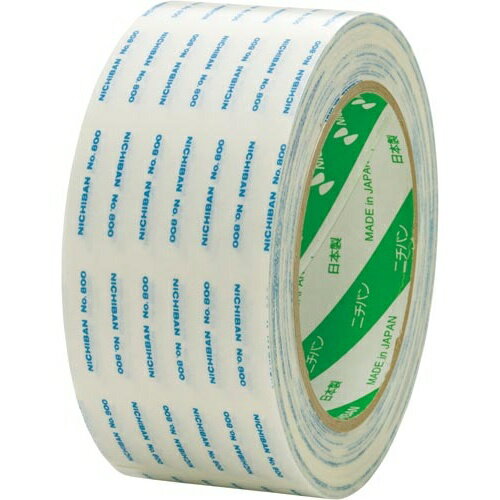 ニチバン 両面テープ 800H 幅50 ホワイト 4巻入【取寄商品】