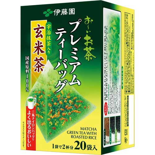 伊藤園 プレミアムティーバッグ　宇治抹茶入り玄米茶　20袋