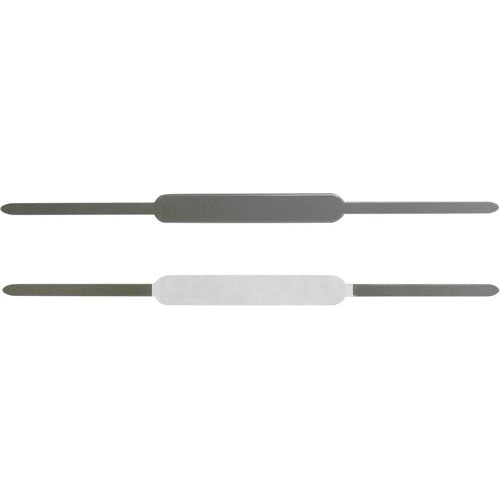 プラス スティックファスナー書類伝票用 50本入 グレー