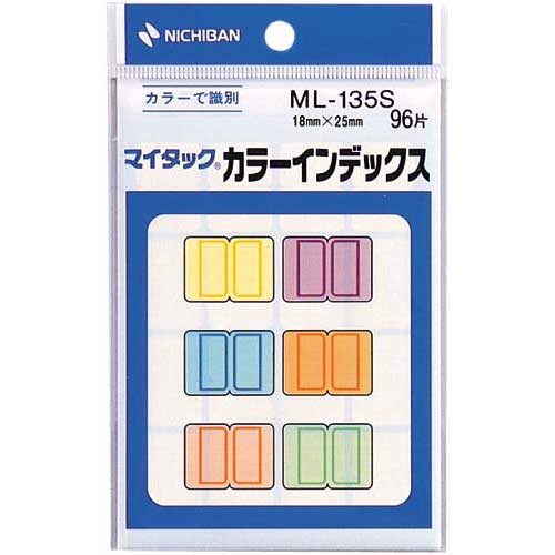 ニチバン マイタックカラーインデックス 18×25mm 6色