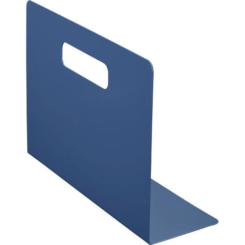 カウネット 「カウコレ」プレミアム スタぴとブックエンドL型A4ぴったり横型紺2枚×4