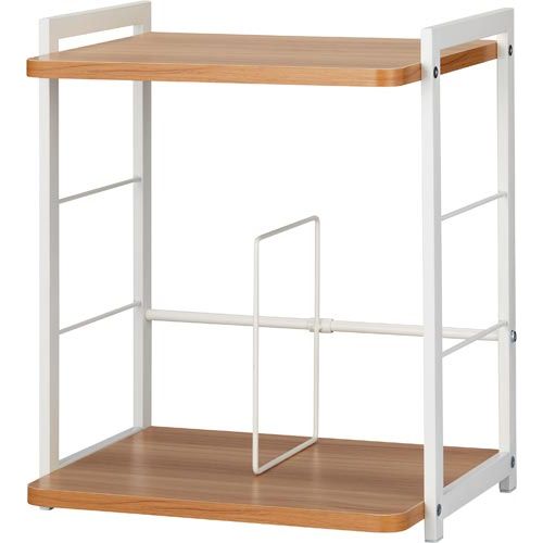 カウネット 「カウコレ」プレミアム Katazuk天板付ブックスタンド幅350薄茶3台