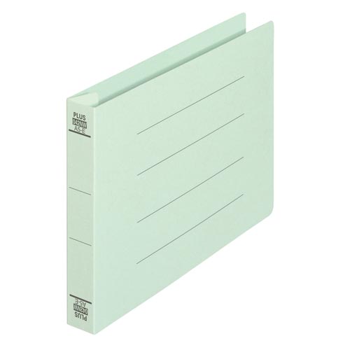 プラス フラットファイル 厚とじ300 A5横 ブルー