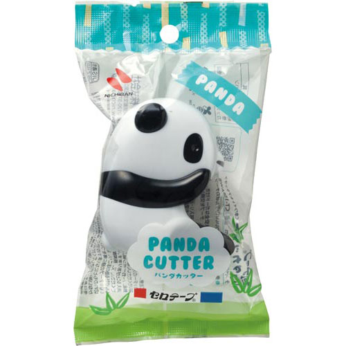 ニチバン セロテープ パンダカッター ホワイト&ブラック