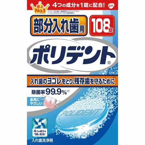 GSK 部分入れ歯用ポリデント　108錠