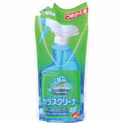 ジョンソン スクラビングバブルガラスクリーナー詰替400ml【取寄商品】