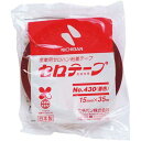 ニチバン 着色セロテープ 赤 15mm×35m 10巻