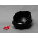 アイリスオーヤマ ネコのトイレハーフカバー P−NE−500−Hくろ【取寄商品】