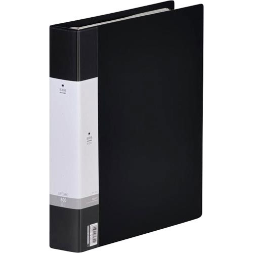 リヒトラブ リクエスト名刺帳 ポケット交換式800枚 黒【取寄商品】