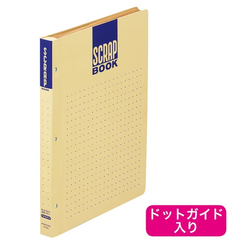 中紙に「ドット」（約1cm間隔）が印刷されているので、きれいに貼付、記入できます。背表紙にゆとりをもたせているので、大量に貼っても表紙がふくらみません。新聞・雑誌などの数の多い切り抜き保存用に最適です●サイズ／A4タテ●寸法（タテ×ヨコ×背幅mm）／302×236×25●台紙枚数／28枚●材質／表紙：クラフトボール（古紙パルプ配合）、中紙：クラフト紙●注釈／正規JIS規格品ではありません。●単位／1冊●メーカー品番／ラ−D40▼kaumall▼