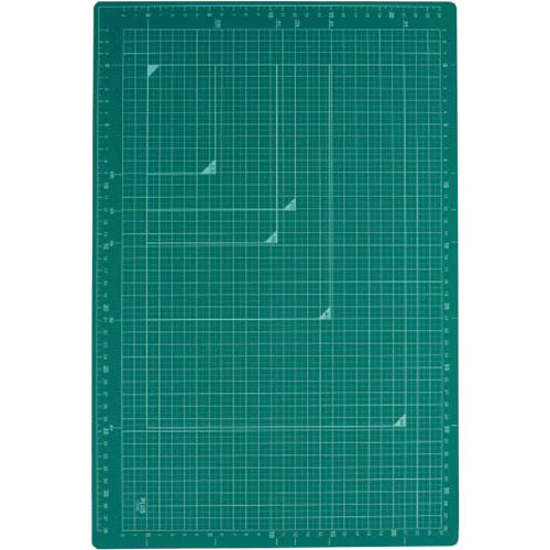 プラス カッティングマットA3 グリーン