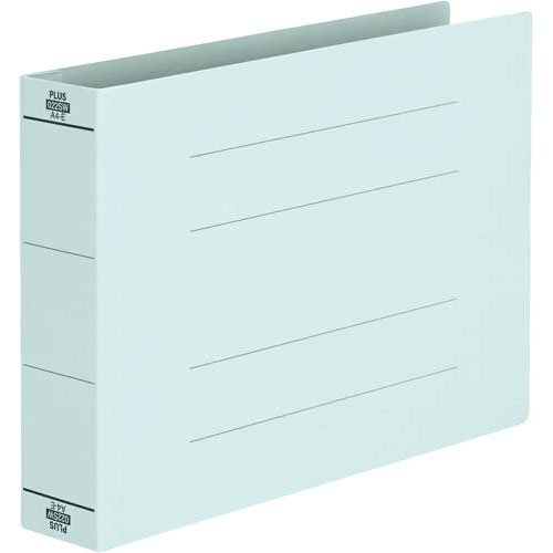 プラス フラットファイル 厚とじ500 A4E ブルー1冊