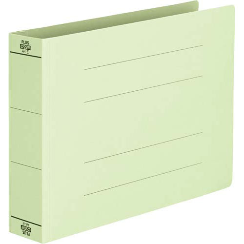 プラス フラットファイル厚とじ500 A4E グリーン1冊