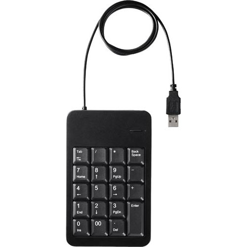 バッファロー 有線テンキーボード Tabキー付き ブラック