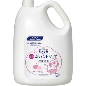 花王 ビオレu　泡ハンドソープ　フルーツ　詰替　4L×3