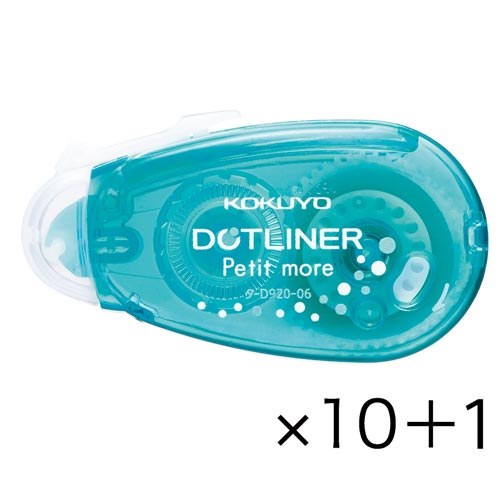 コクヨ ドットライナープチモア青使い切り強粘着×11