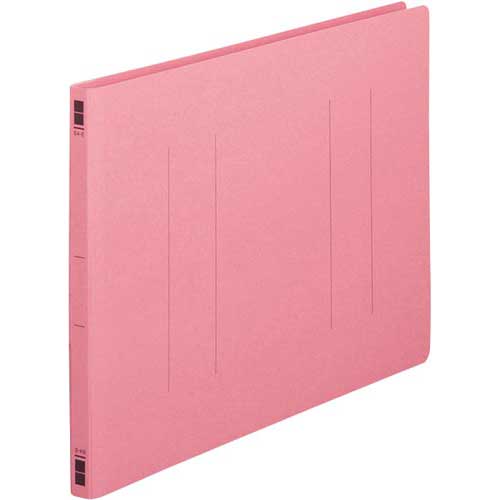 カウネット フラットファイル樹脂とじ具 B4横 桃 10冊