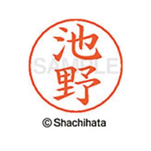 シヤチハタ ネームペン用ネーム　シルバー　既製　池野【取寄商品】