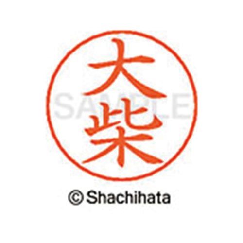 シヤチハタ ネームペン用ネーム シルバー 既製 大柴【取寄商品】