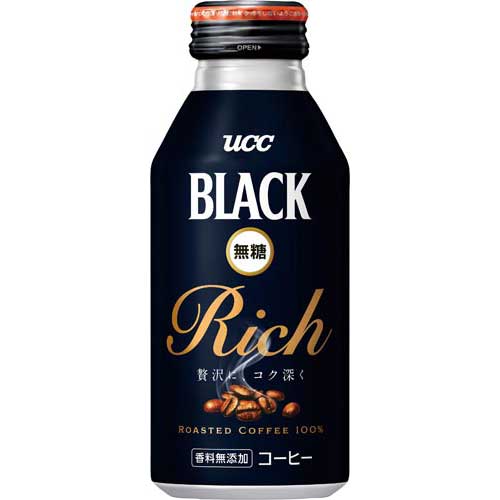 UCC BLACK無糖 RICH R缶375g 24本