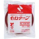 ニチバン 着色セロテープ 赤 12mm×35m 10巻