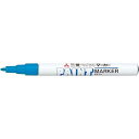 三菱鉛筆 油性マーカー ペイントマーカー 細字 水色10本【取寄商品】