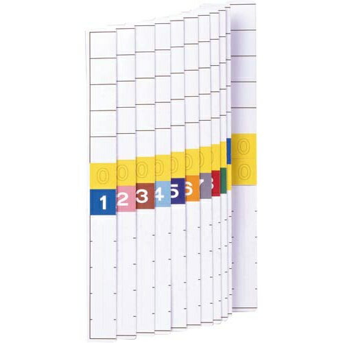 リヒトラブ カラーナンバー見出し紙<ロングタイプ・TD2桁>【取寄商品】