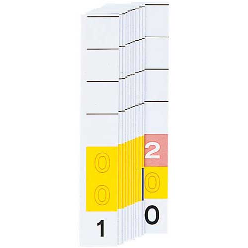 リヒトラブ カラーナンバー見出し紙<MD3桁> 001−200【取寄商品】