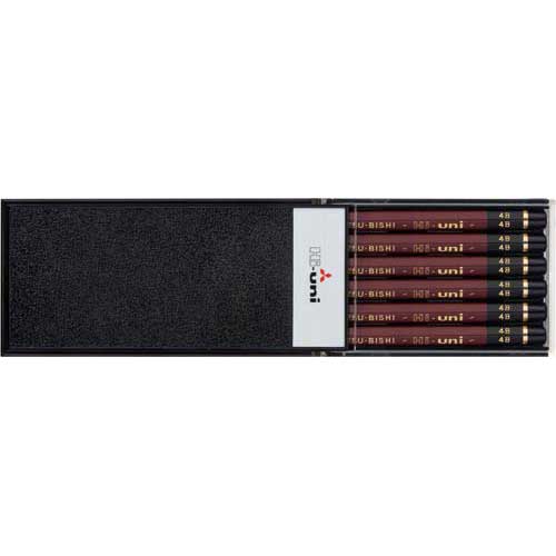 三菱鉛筆 鉛筆ハイユニ 4B 12本入【取寄商品】