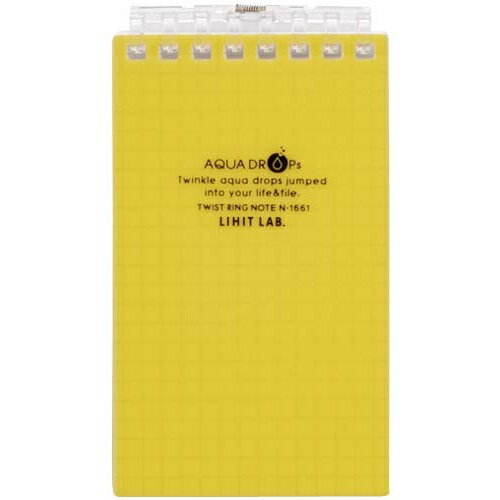 リヒトラブ ツイストノート メモサイズ8穴 黄 10冊【取寄商品】