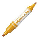 ゼブラ 紙用マッキー 太字・細字 ライトブラウン 10本【取寄商品】
