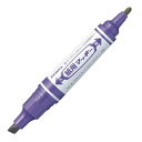 ゼブラ 紙用マッキー 太字・細字 紫 10本【取寄商品】