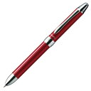 ぺんてる ビクーニャEX多機能ペン 2色+S レッド軸 5本【取寄商品】