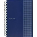 リヒトラブ hirakuno B6/セミB5E21穴 ネイビー【取寄商品】
